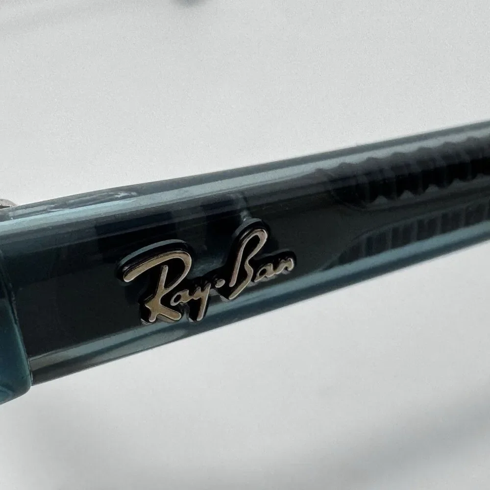Ray-Ban RX5417 8252 Striped Blue Green Eyeglass Frames 52-19-145